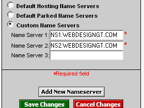 nameserver information